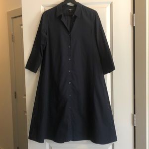 Uniqlo Navy Shirt Dress